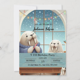 Adorable Invitación a la fiesta de cumpleaños de W