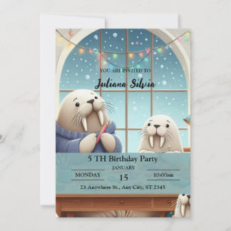 Adorable Invitación a la fiesta de cumpleaños de W