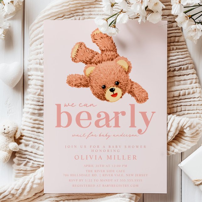 Adorable invitación de Baby Shower Teddy Bear (Subido por el creador)