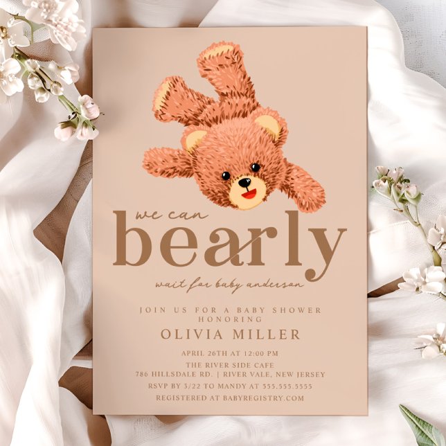 Adorable invitación de Baby Shower Teddy Bear (Subido por el creador)