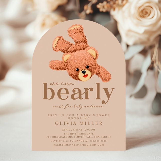Adorable invitación de Baby Shower Teddy Bear (Subido por el creador)