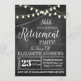 Adorable invitación de retiro sorpresa