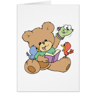 adorable libro de lectura de imaginación de osito