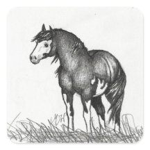 Adorable Paint Horse Pegatinas