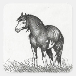 Adorable Paint Horse Pegatinas