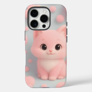 Adorable Pastel Kitty Funda para iPhone 16 pro