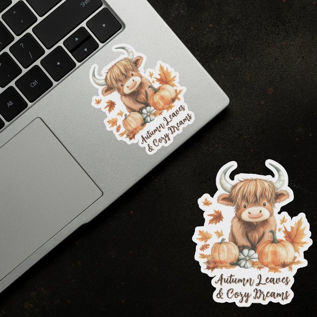 Adorable Pegatina de vacas de la región montañosa  (Subido por el creador)