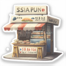 Adorable Pegatina japonés de comida