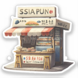 Adorable Pegatina japonés de comida