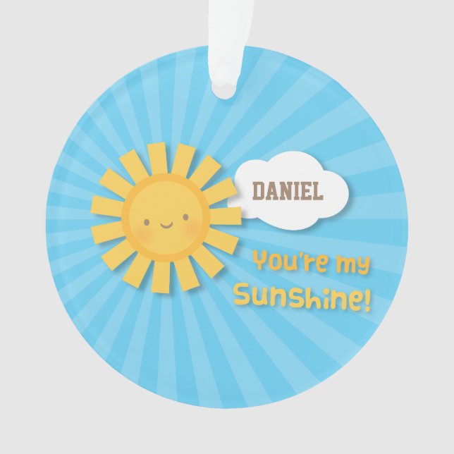 Adorable pequeño Eres mi Sol Adorno (Anverso)