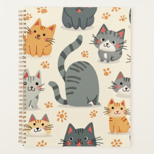 adorable planificador de gatos