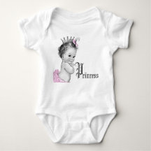 Adorable princesa rosa bebé Camisetas