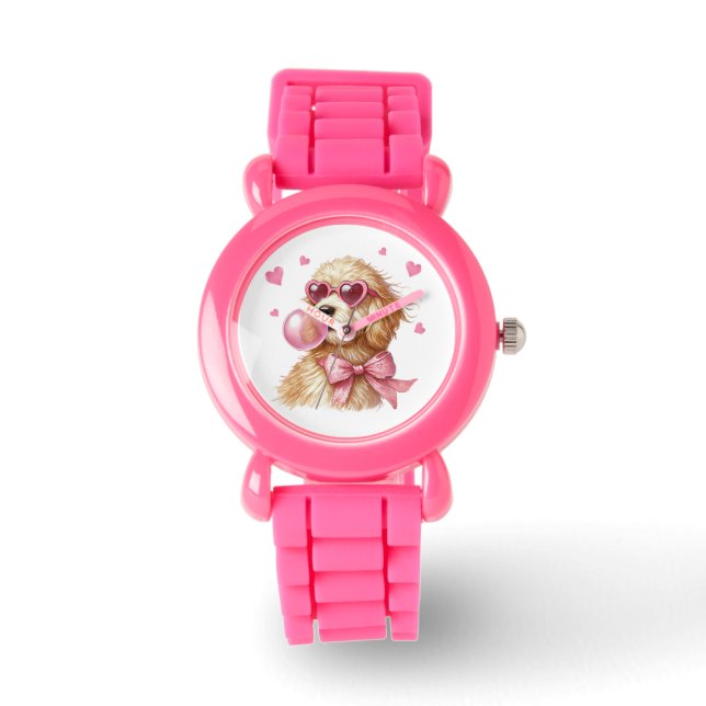 Adorable reloj de niños de Goldendoodle (Anverso)