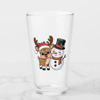 Adorable Reno de Navidad & Muñeco de Nieve