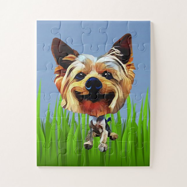 Adorable rompecabezas de Yorkshire Terrier 30 piez (Vertical)