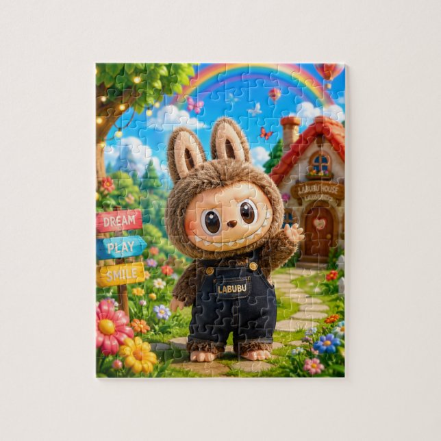 Adorable Rompecabezas Labubu para Niños (Vertical)