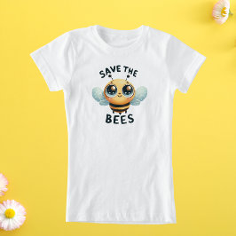 Adorable salve la camiseta de las abejas para los 