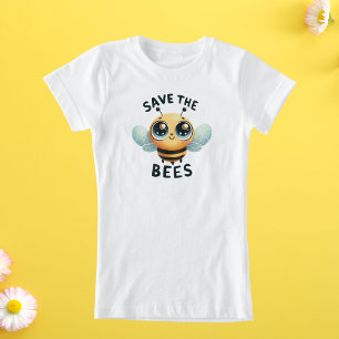 Adorable salve la camiseta de las abejas para los 