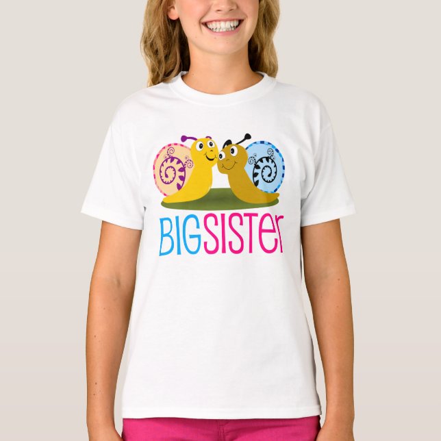 Adorable Snail Big Sister Girls' Spaghetti Top (Anverso)