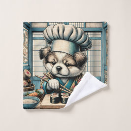 Adorable Sushi Chef Puppy