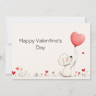 Adorable tarjeta de felicitación de San Valentín ❤