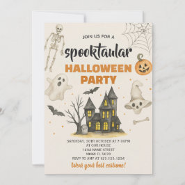 Adorable tarjeta de fiesta de Halloween