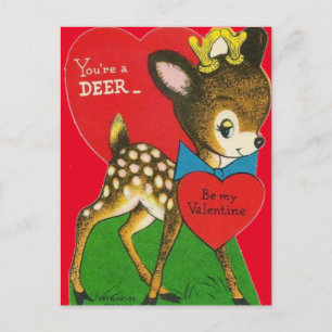 Adorable tarjeta postal de San Valentín del bebé v