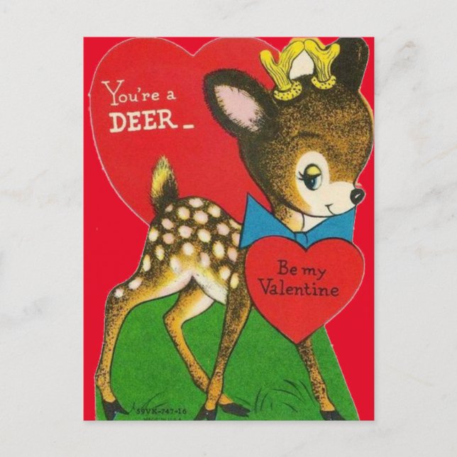 Adorable tarjeta postal de San Valentín del bebé v (Anverso)