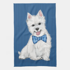 Adorable toalla de cocina de West Highland White T