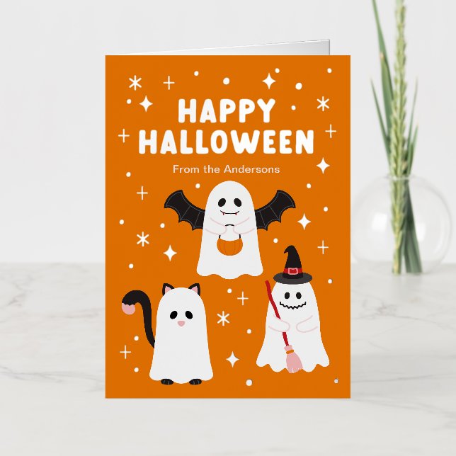 Adorable truco de Halloween o arde fantasmas (Anverso)