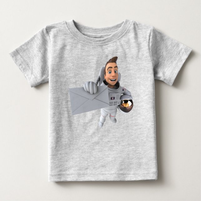 Adorables camiseta de Astronauta Cuta Universo 3D (Anverso)