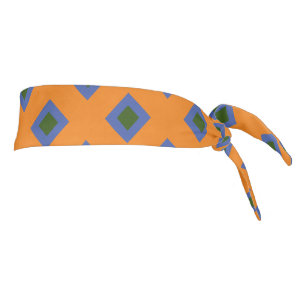Adorables diamantes elegantes patrón naranja azul