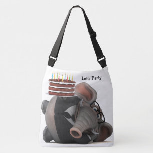 Adorables Funny Elefante 3D Con Bolsa De Toque Pas
