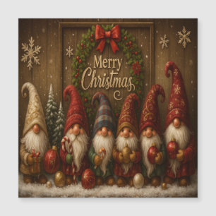 Adorables Gnomos de Navidad Alegre