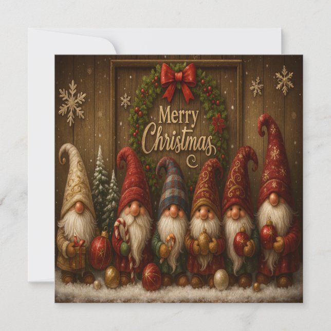 Adorables Gnomos de Navidad Alegre (Anverso)