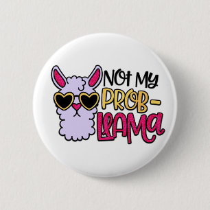 Adorables Llama Amor No Mi Botón Probllama
