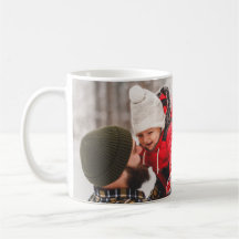 Adorables Navidades en familia - Taza con foto