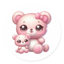 Adorables Pegatinas del oso Kawaii: sobrecarga de 