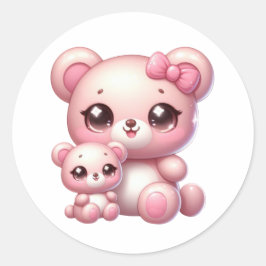 Adorables Pegatinas del oso Kawaii: sobrecarga de
