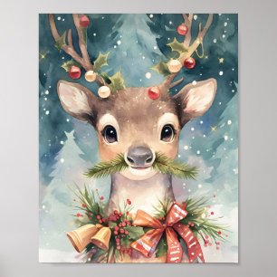 Adorables Reno de Navidad Decoración de Pared con