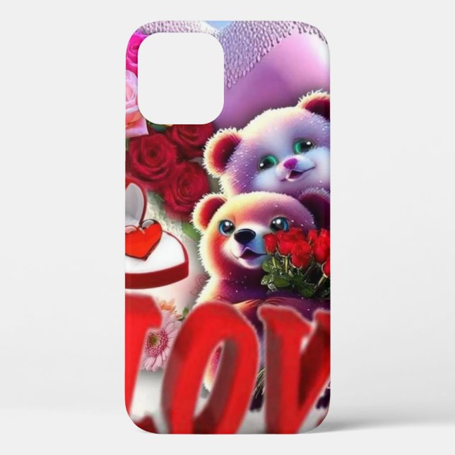 Adorables Rosas de oseos Teddy Aman al Funda Pro i (Reverso )