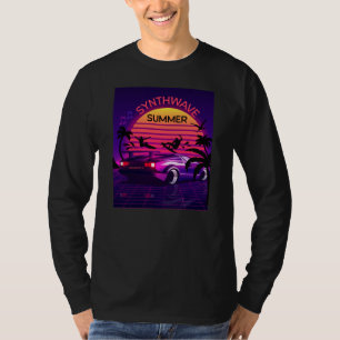 Adorables Synthwave Vaporwave Retro Camiseta 80
