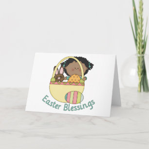 Adorables tarjetas africanas para niños de Pascua
