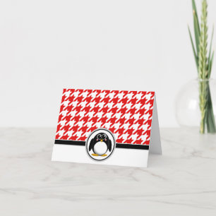 Adorables tarjetas de gallos rojos y blancos para 