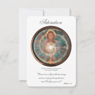 Adoración, Acto de Comunión Espiritual, Tarjeta de