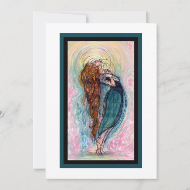 "Adoración Chica". Tarjeta plana (Anverso)
