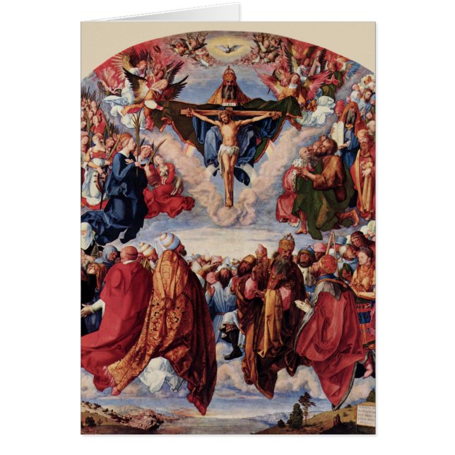 Adoración de la Trinidad por Albrecht Durer, 1511 (Frente)