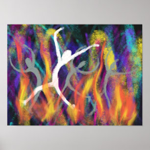 Adoración en el Fuego Arte Bíblico Cristiano Moder