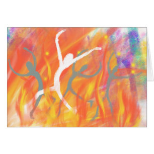 Adoración en el Horno Arte Bíblico Cristiano Moder