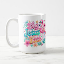Adorador de Jesús con Taza de Café de Flamenco